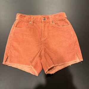 Women's aerie Corduroy Short~Size X-Small~Rust Brown Color